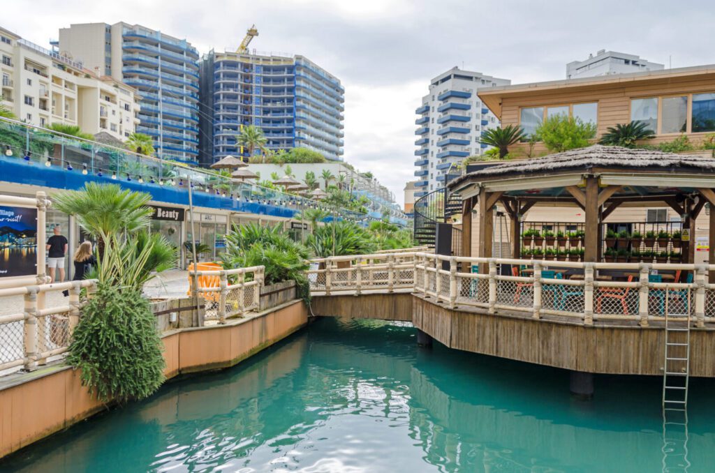 Ocean Village in Gibraltar, illustrating everyday life and safety in Gibraltar