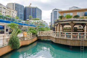 Ocean Village in Gibraltar, illustrating everyday life and safety in Gibraltar