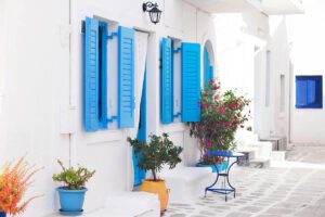 Mediterranean property in Greece and Cyprus representing golden visa real estate investment opportunities for UK expats seeking EU residency.