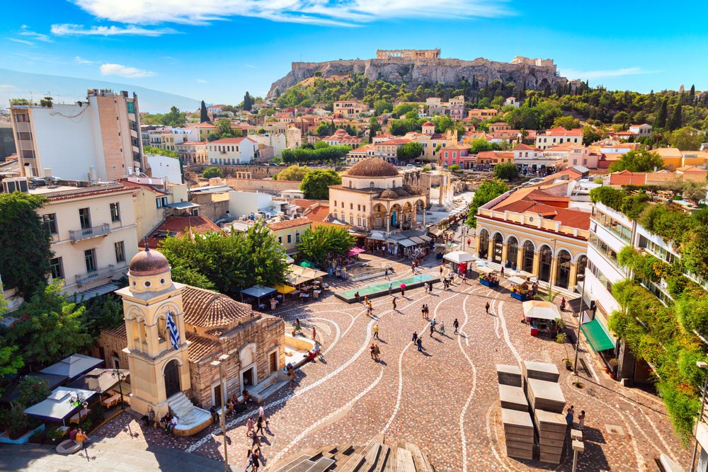 Athens city centre and Acropolis near apartments for sale in Athens.